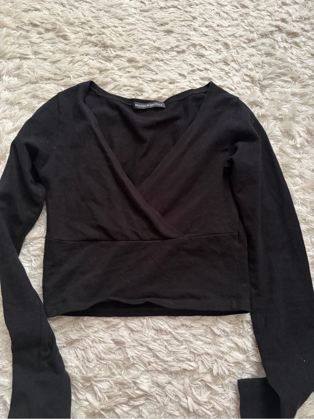 BRANDY MELVILLE Wrap Long Sleeve Top